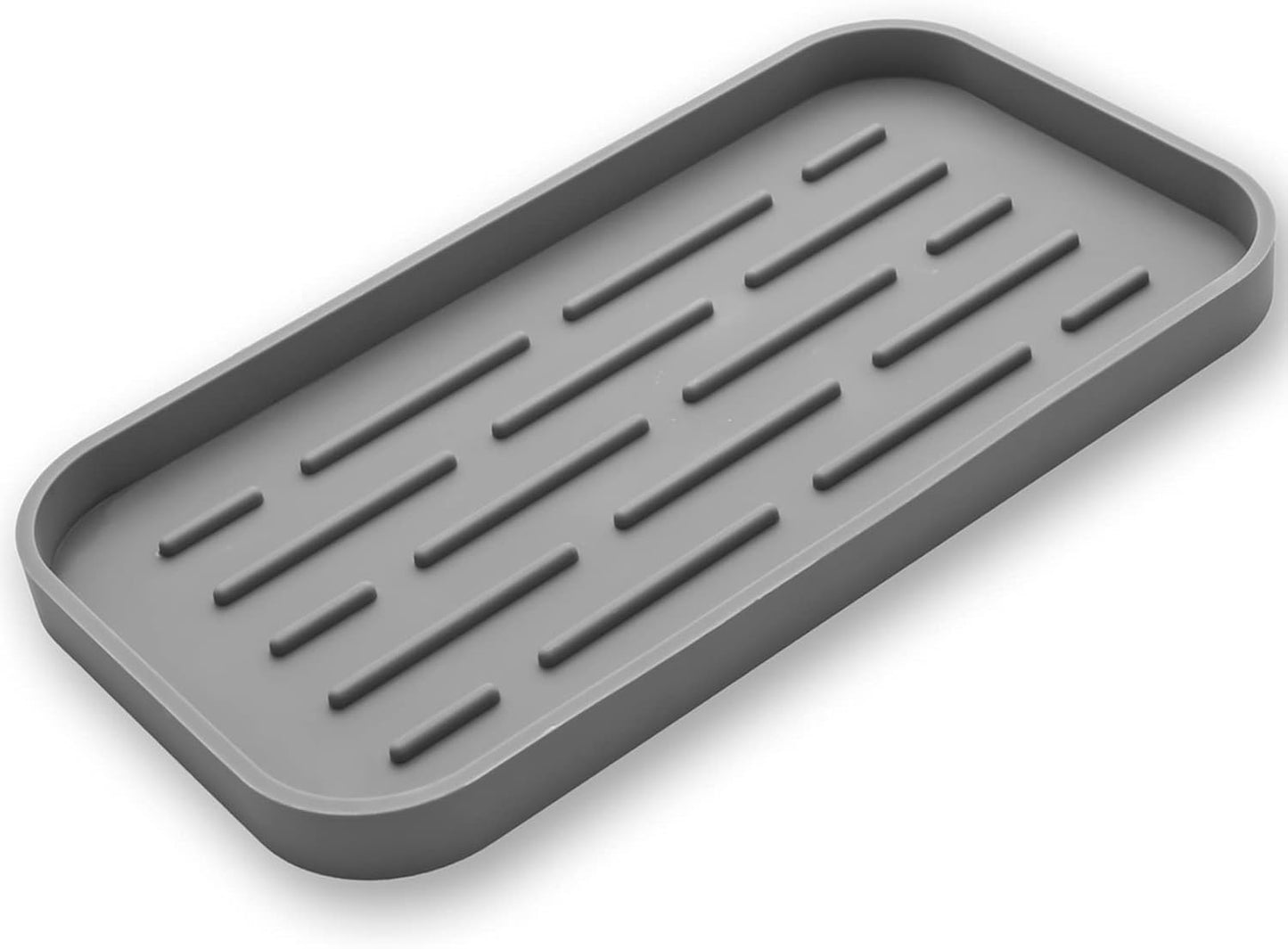 Bandeja organizadora de silicona para fregadero y baño