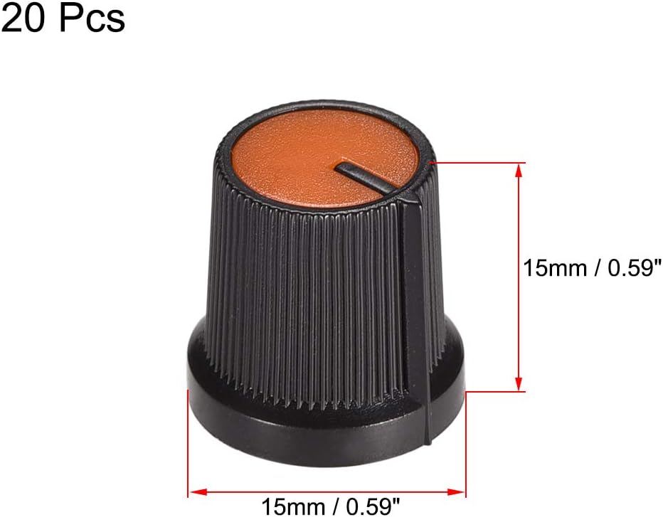 Pomo eje flor ciruelo 0.236pulg pedal efecto 20uds