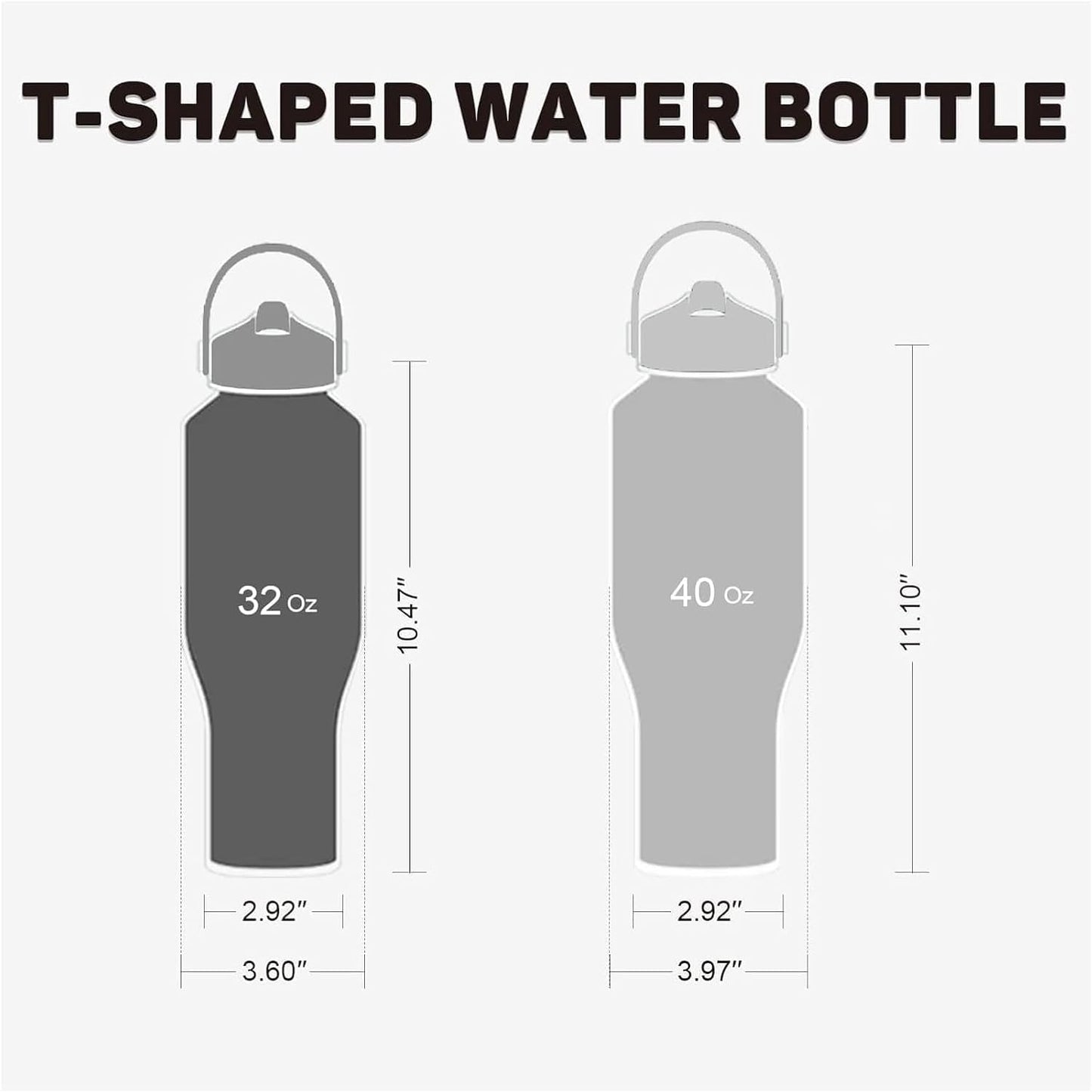 Botella agua aislada acero inox 1 litro sin BPA con popote