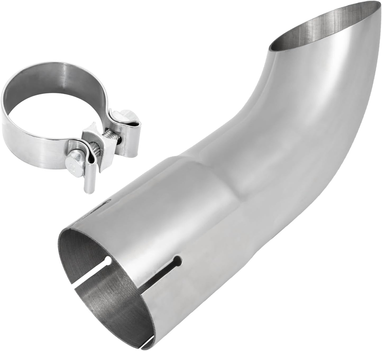 Punta escape acero inox 3pulg abrazadera 10.5pulg