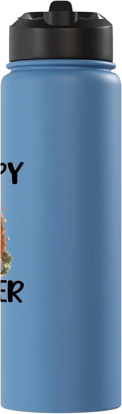 Botella de agua aislada de acero inoxidable para perros Icelandic Sheepdog