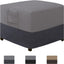 Funda otomano exterior impermeable 63,5x63,5x43,2cm gris