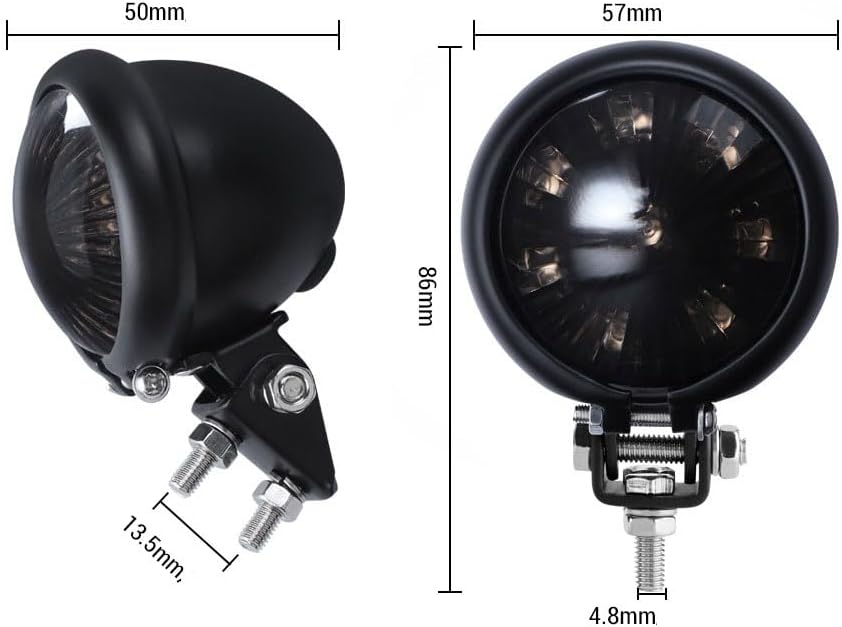 Luz trasera LED roja para motocicleta cafe racer