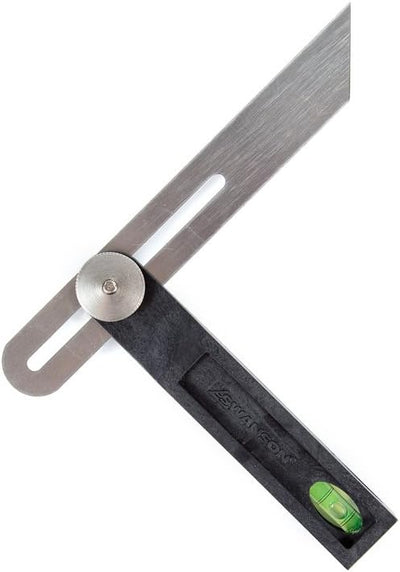 Bisel T deslizante 8pulg acero inox regla vial burbujas