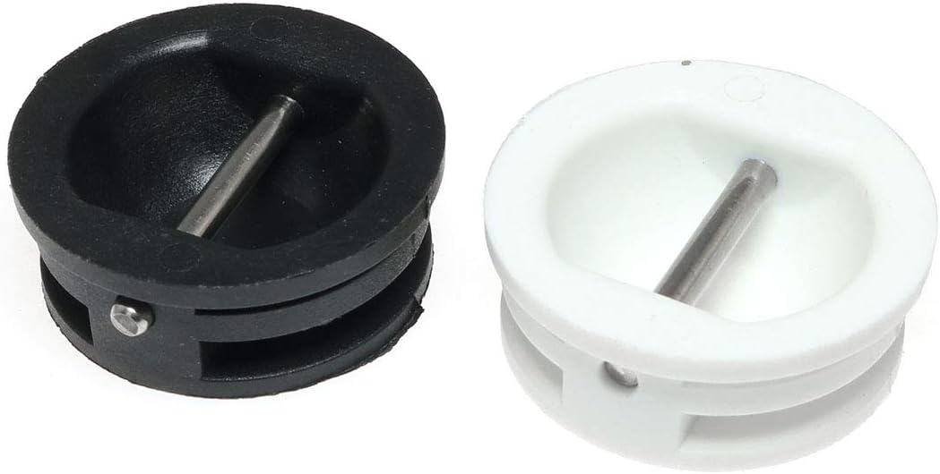 2 Tapones Correa Tabla Surf Profesional Blanco Negro