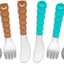 Set cucharas y cuchillos acero inox oso tiburón 6uds