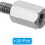 Separador PCB acero inox 20 pzas macho-hembra hex