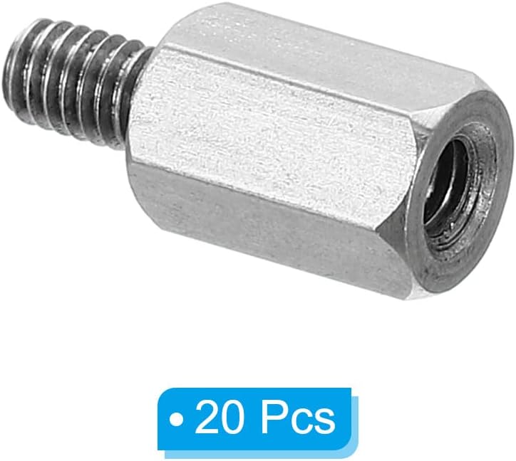 Separador PCB acero inox 20 pzas macho-hembra hex