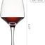 Set 8 Copas Vino 12oz Cristal Transparente Sin Plomo