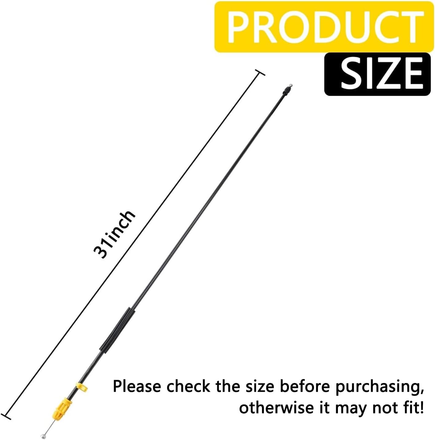 Cable cierre puerta comp Silverado GMC 31" izq/derecha