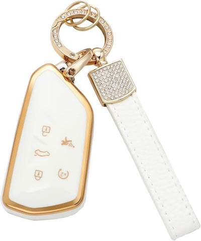 Funda llavero VW Atlas ID.4 Golf GTI R 2024 TPU Oro Blanco