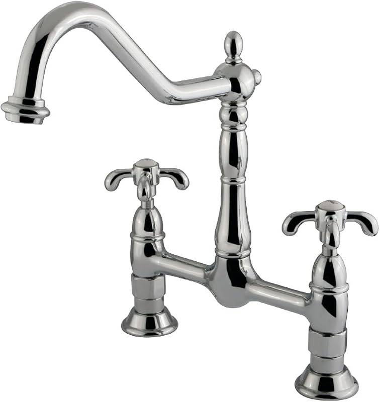 Grifo cocina cromo pulido estilo francés