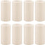 Fundas plástico crema E12 candelabro set 12