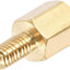 Tornillos espaciadores M2.0 latón hexagonal para dron PCB dorado