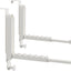 Estante secado plegable puerta portátil 2 pzas blanco