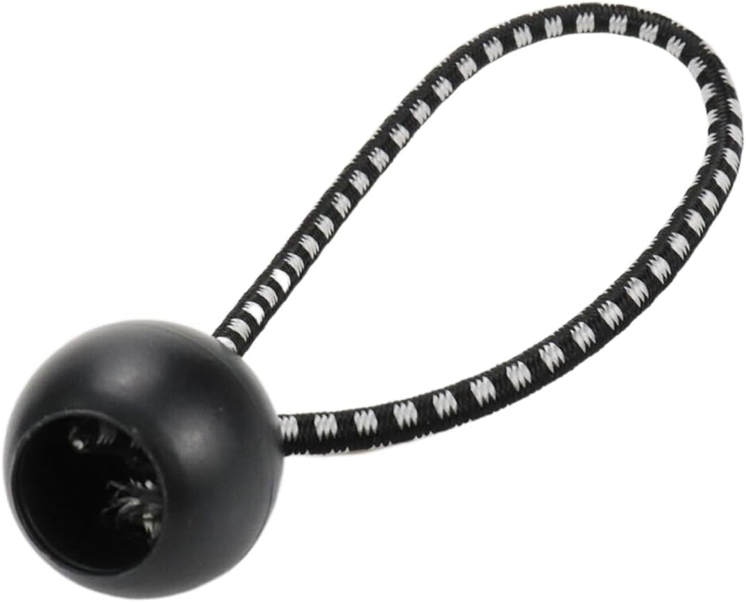 20 Bolas Elásticas Lona 3pulg Almacenamiento Negro Blanco