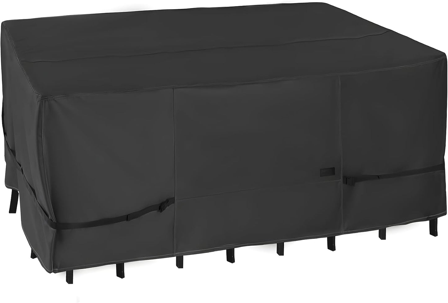 Funda mesa patio 125x84" impermeable color negro