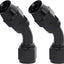 Extremo manguera PTFE 45 grados negro 2pcs
