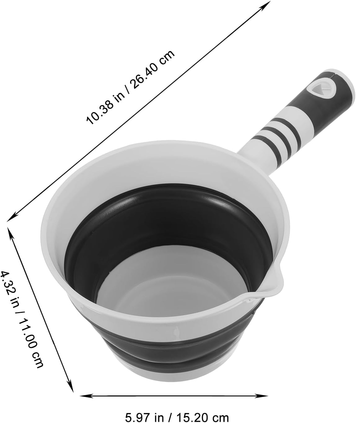 Cuchara agua plegable con agujero para colgar cocina baño