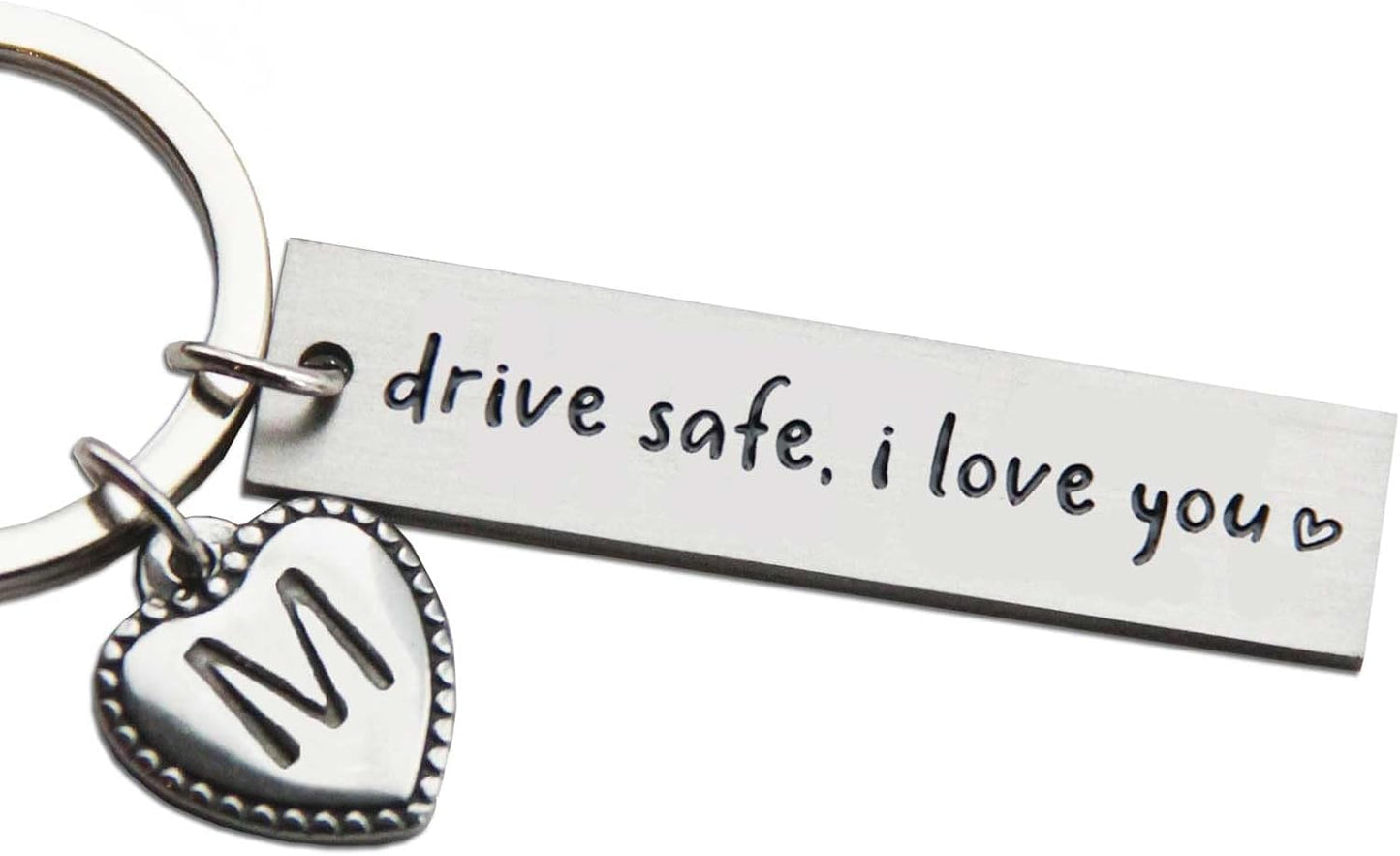 Llavero personalizado Drive Safe I Love You regalo San Valentín