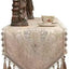 Mesa Camino Bordado Doble Capa Estilo Europeo 13x86pulg Amarillo