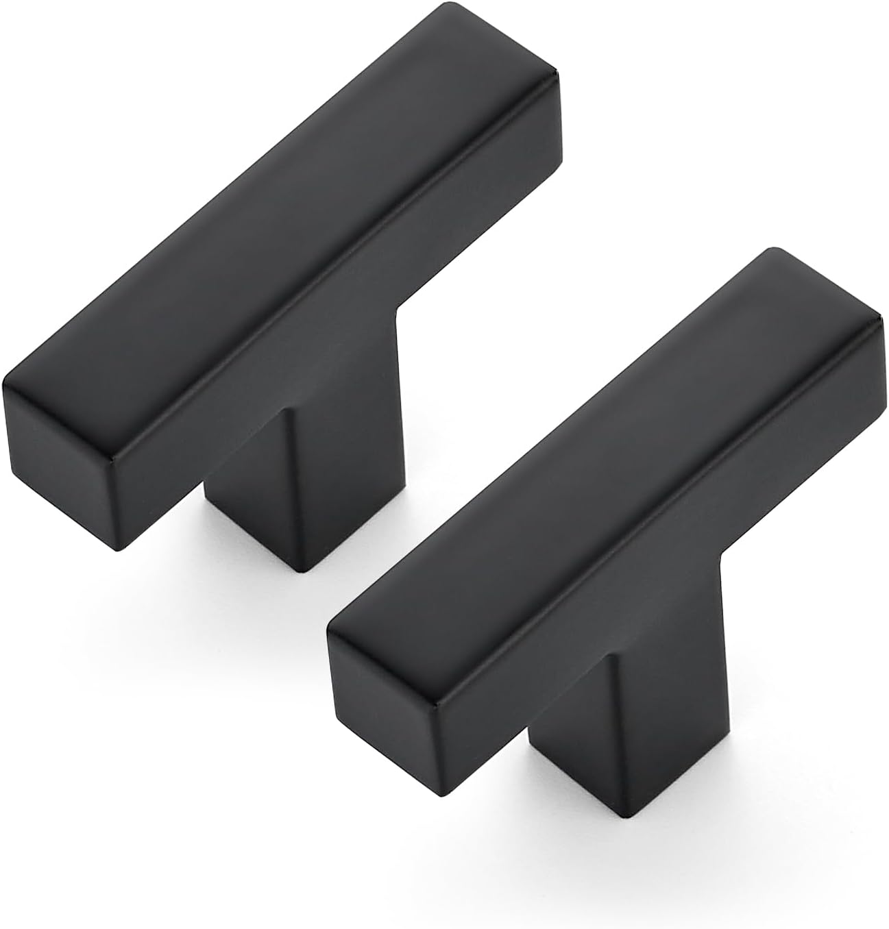 20 Tiradores Gabinete Negro Mate 2pulg Cuadrados