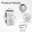 Clip acero inox visera oración seguridad conducir