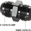 Acoplador 16AN aluminio negro conector combustible