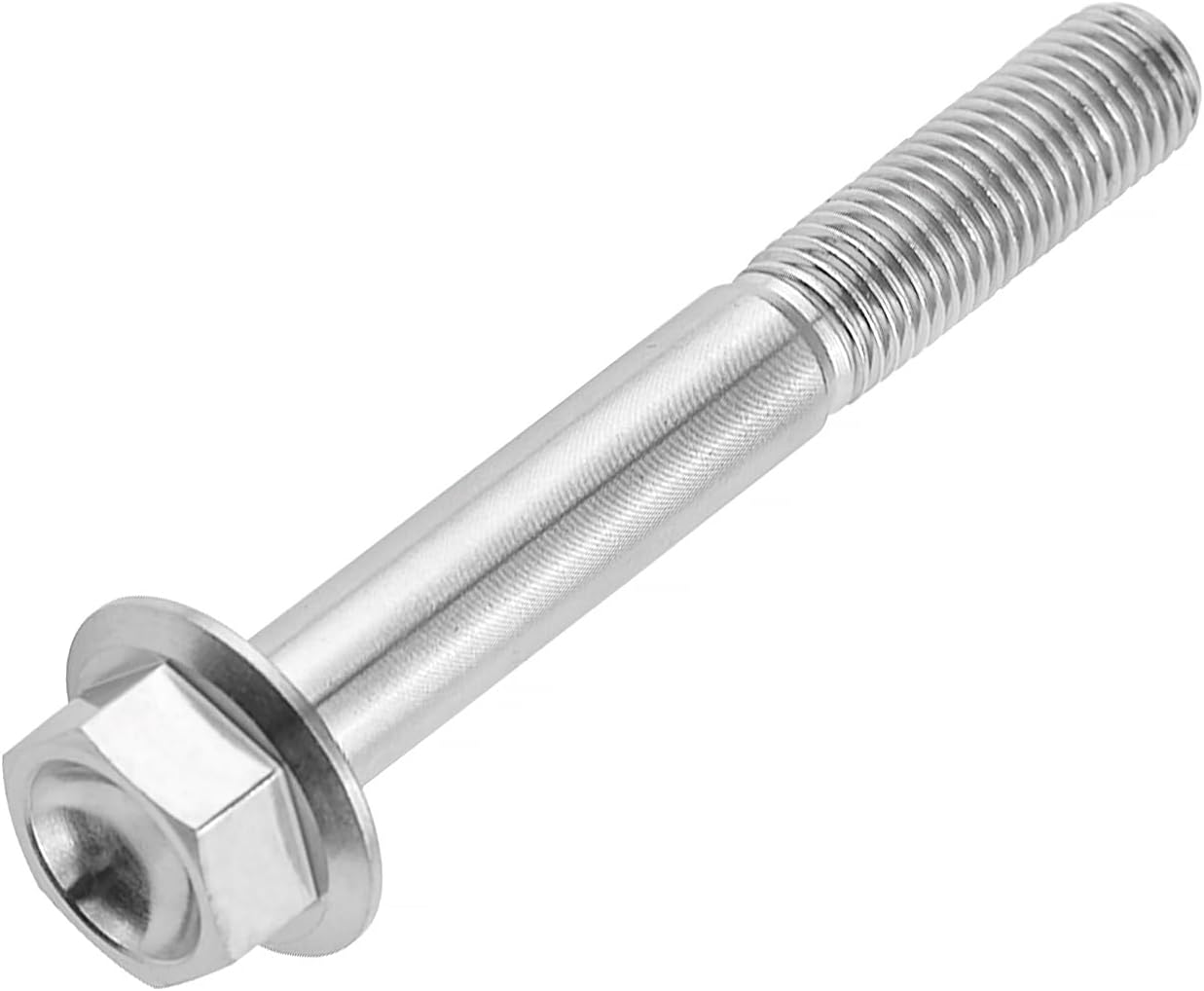 Tornillo hexagonal brida titanio M10x100mm rosca 1.25
