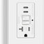 Enchufe GFCI con puertos USB C 24 W resistente