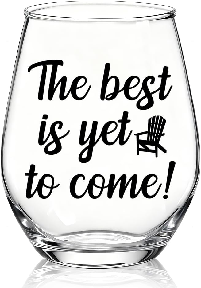 Copa vino sin tallo «The Best Is Yet To Come» para mujer