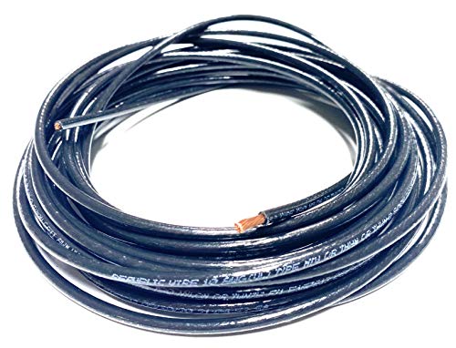 Alambre cobre THHN THWN-2 10 AWG 600V negro trenzado 100pies