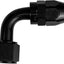 Adaptador manguera PTFE 10AN 90 grados anodizado negro
