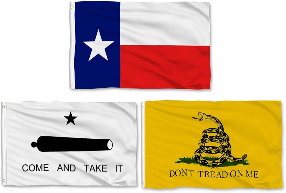 3 Banderas Texas 3x5ft 'Come and Take It' 'Don't Tread On