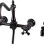 Grifo cocina puente montaje pared bronce aceitado