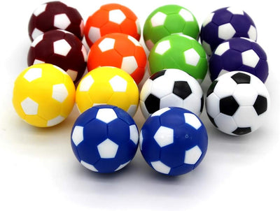 Juego 14 pelotas fútbol mesa 1.41pulg coloridas