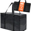 Bolsa enfriador aislada XXL con cremallera color negro