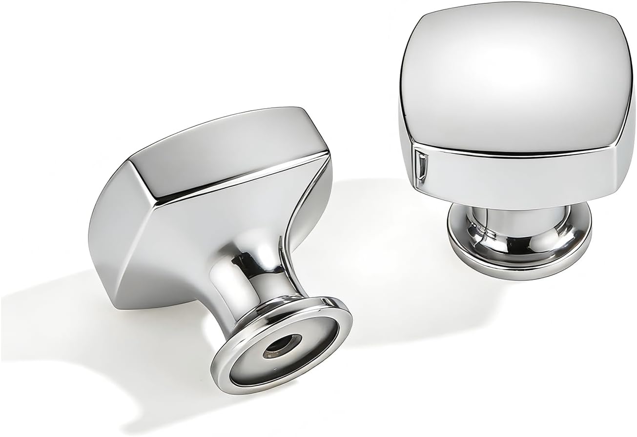 Pack 10 pomos cromados 1-1/4pulg plegables puerta cocina