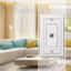 Placa pared coaxial metal fundido blanco