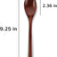4 Cucharas madera estilo japonés mango largo para comer y mezclar
