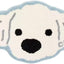 Alfombra baño Kawaii antiderrap para perro blanco