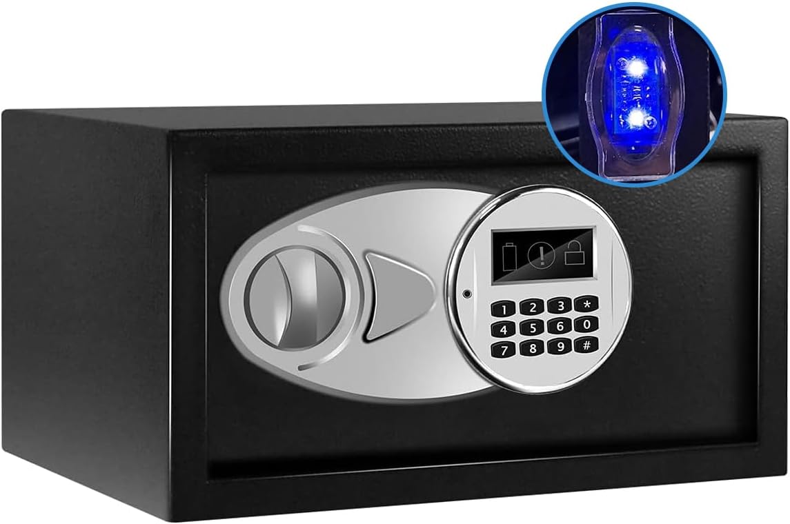Caja fuerte con sensor luz y cerradura digital