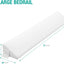 Almohada triangular cabecera cama California King 72x10x6pulg blanco