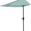Paraguas patio 9ft manivela dosel balcón verde