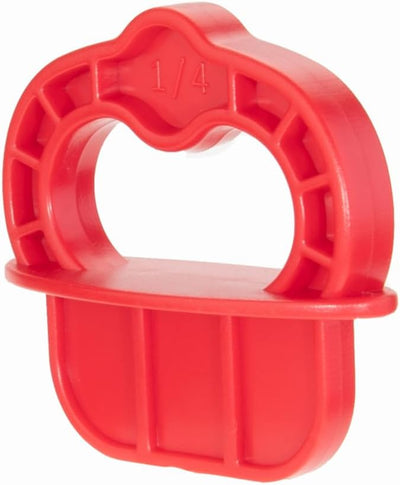 Plantilla cubierta 12 pzas espaciadores 1/4pulg anillos rojos