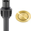 Desagüe lavabo baño con rebosadero tapón pop-up dorado