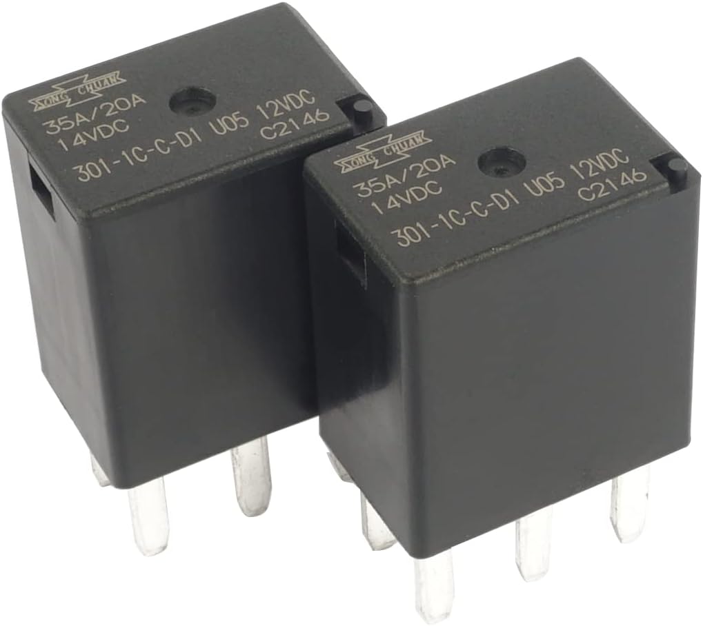 2 Relés Potencia 301-1C-C-D1 12VDC 35A 5pines