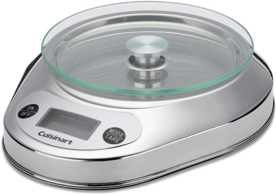 Báscula cocina electrónica color plateado 2.5x7.4x9.25pulg