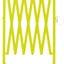 Barricada metal expandible 8ft amarillo portátil con ruedas