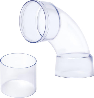 Codo 90 grados 4pulg para tuberías recolección polvo